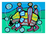 Norval Morrisseau - "Ancestral Bear" Giclee Canv