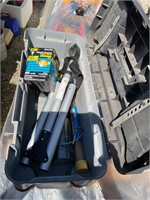 Plastic Stanley toolbox with miscellaneous