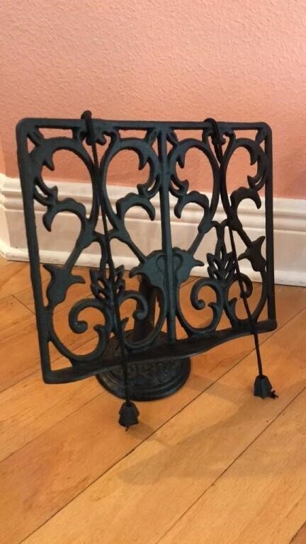 Wrought Iron Cookbook Stand