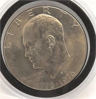 Bi-Centennial Ike Dollar in Holder