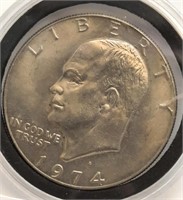 1974  Ike Dollar in Holder