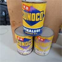 Sunoco Oil Cans