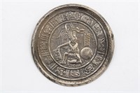 Sterling Silver AZTEC Tribal Medallion Brooch 20g