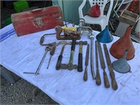 Toolbox, Wood Plane, Tools, Funnels