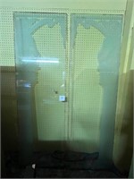 Etched glass window panes