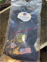 New American Flag Blue Warm Mittens  (backhouse)