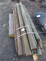 (15) 4" Treated Poles 7' - 8' Long