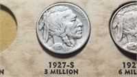1927 S Buffalo Nickel From A Set
