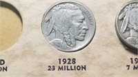 1928 Buffalo Nickel From A Set