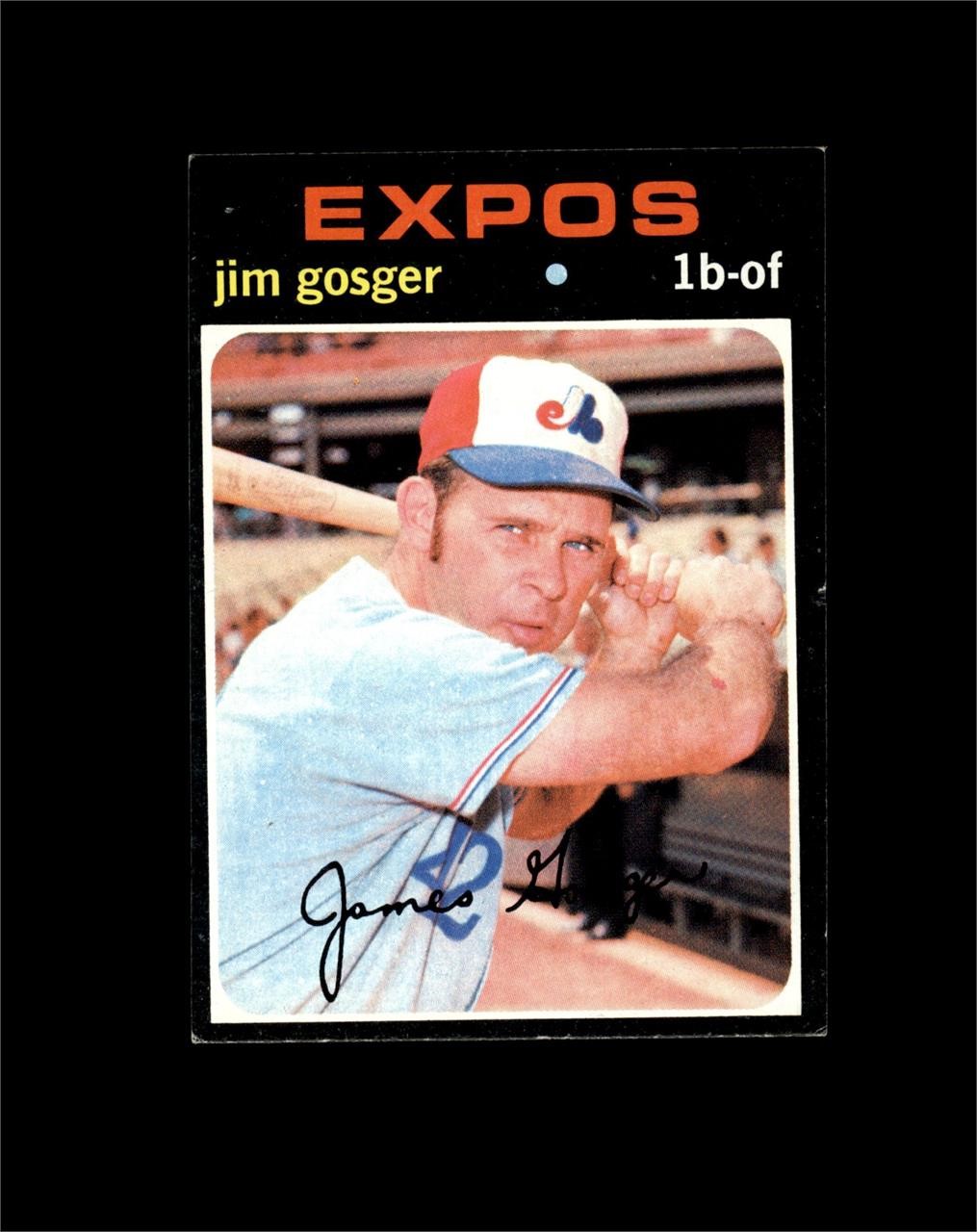 1971 Topps #284 Jim Gosger EX to EX-MT+