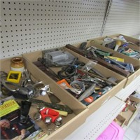 Large assorted tools & household lot.