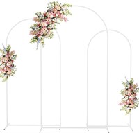 Fomcet Wedding Arch Backdrop Stand Set Of 3 White