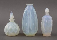 Sabino Opalescent Glass Vase & Perfume Bottles, 3