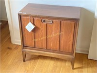 Lane vintage walnut record cabinet