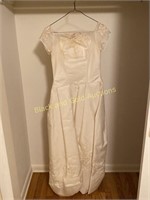 Vintage white wedding dress