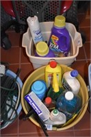 2 CONTAINERS OF CLEANING SUPPLIES