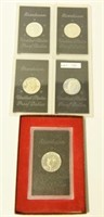 (5) US Mint Eisenhower proof dollars: 1971,