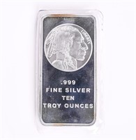 Coin 10 Ounce .999 Silver Buffalo Bar