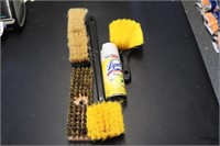 Asst Scrub Brushes and Deck Brushes, Lysol