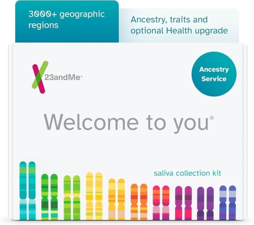 (N) 23andMe Ancestry Service - DNA Test Kit with P