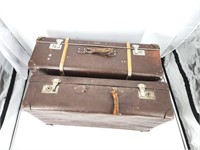 VINTAGE ÆGTE Vulkanfiber Dansk Arbejde Suitcases