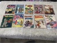 10 old comic books Dennis the Menace Disney