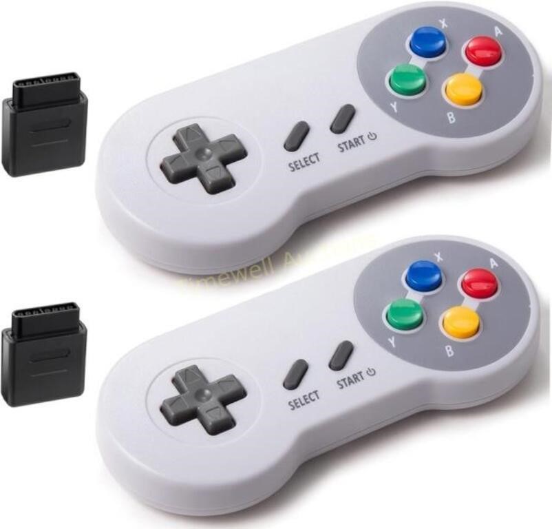 2 Pack 2.4GHz Wireless Controller for SNES
