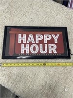 Light up happy hour sign