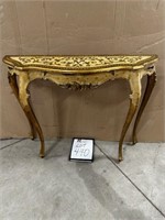 Gold Gilded Accent Table