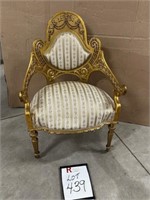 Gold Gilded Accent Chair