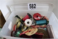 Lidded Tote of Ribbon