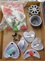 Cookie cutters -patty molds- picnic cloth weights