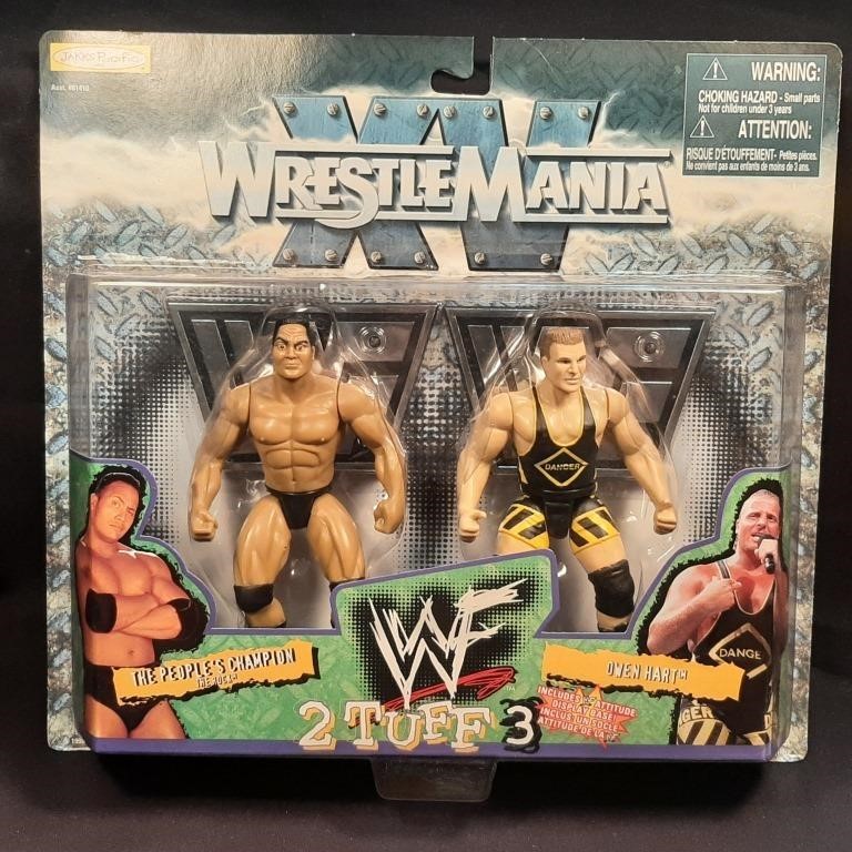 The Rock & Owen Hart Double Action Figure Set