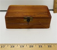 Vintage Wooden Jewelry Box