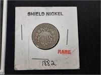 RARE 1882 SHIELD NICKEL