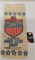 All-American Hard Lead Shot Canvas Bag