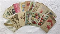 Lot of 100+ Antique Greeting Cards