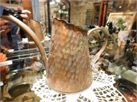 Georgian copper pitcher, handmade, 4.75"