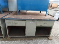 Dual Sided Solid Steel Work Bench 2000x1520x900mm