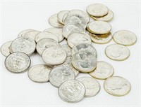 Coin (40) 1962-D Silver Washington Quarters BU