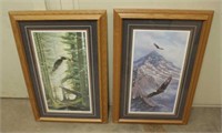 (2) Rick Kelley Eagle Prints, Approx 19"x30"