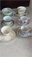 Six Cup and Saucer Sets