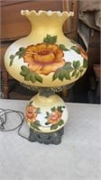 Hand Painted Flower Lamp