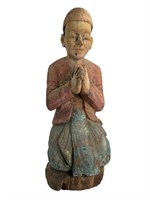 Antique Burmese Monk Statue