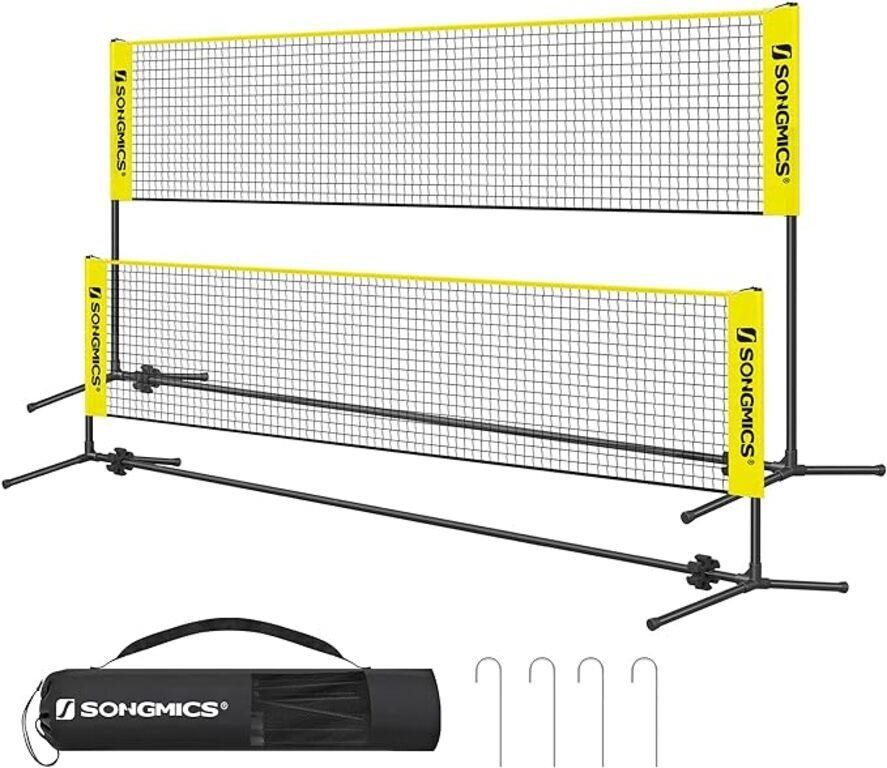 Songmics Portable Adjustable  Badminton Net Set