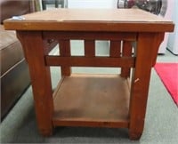 ARTS AND CRAFTS PINE END TABLE