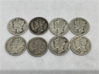 8 mercury dimes