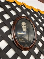 Vintage Photo in Oval Frame