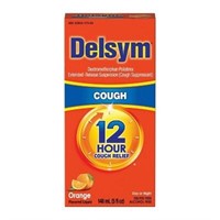Lot of 2 Delsym Adult Cough Relief Liquid - 5oz