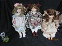 Vintage Lot Of Porcelain Dolls